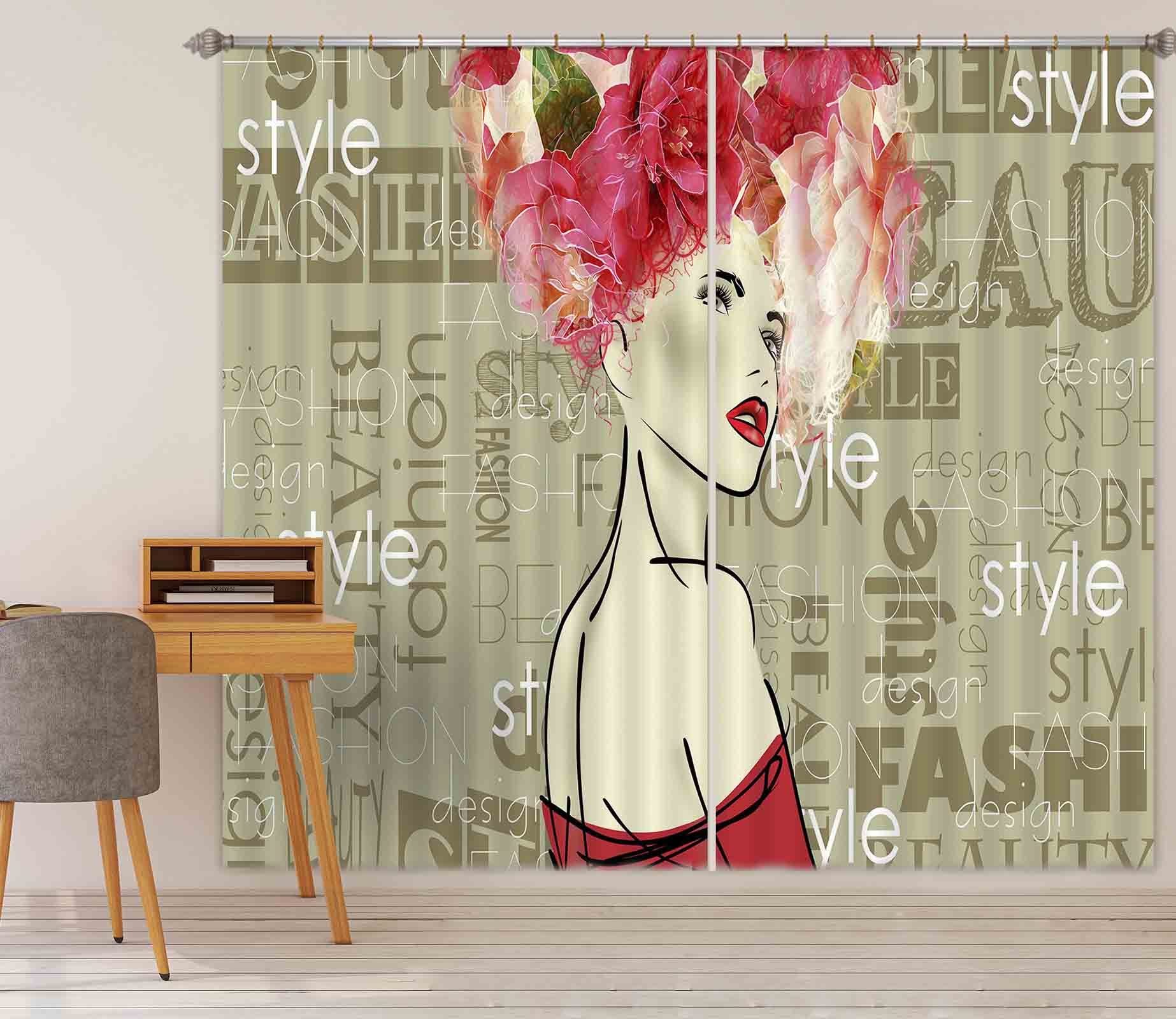 3D Aristocratic Girl 783 Curtains Drapes Wallpaper AJ Wallpaper 