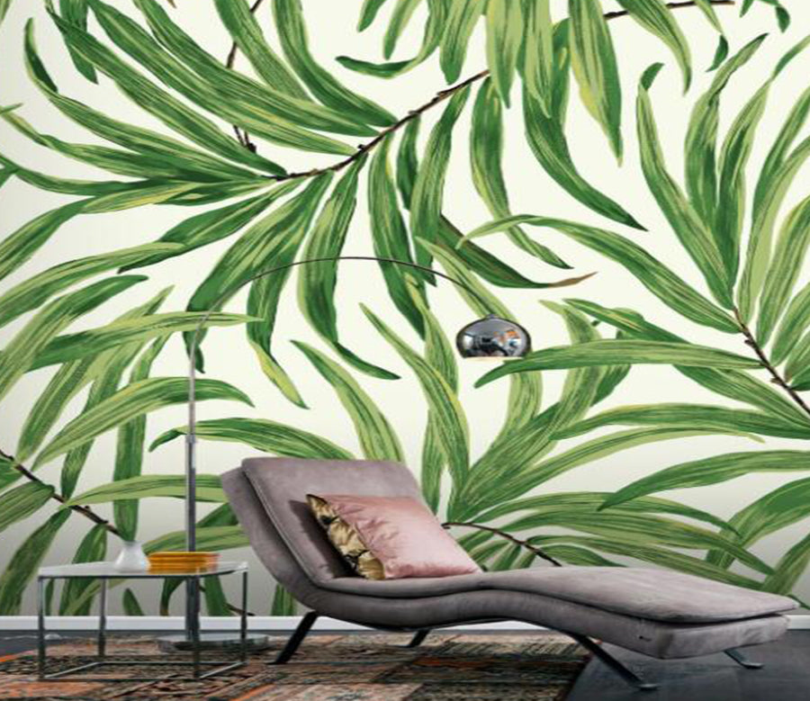3D Narrow Leaves 836 Wall Murals