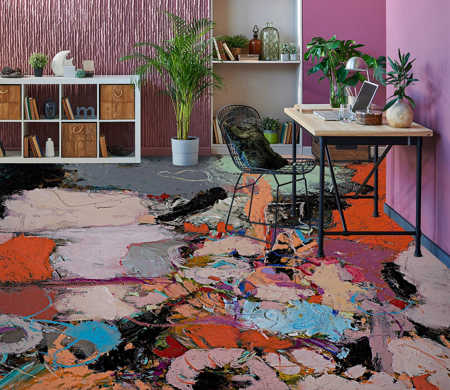 3D Color Pigment 9923 Allan P. Friedlander Floor Mural  Wallpaper Murals Self-Adhesive Removable Print Epoxy