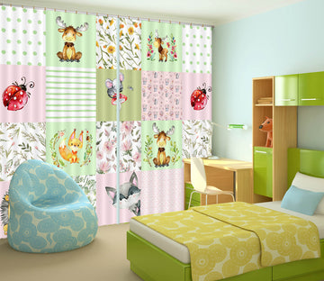 3D Mouse Reindeer 116 Uta Naumann Curtain Curtains Drapes