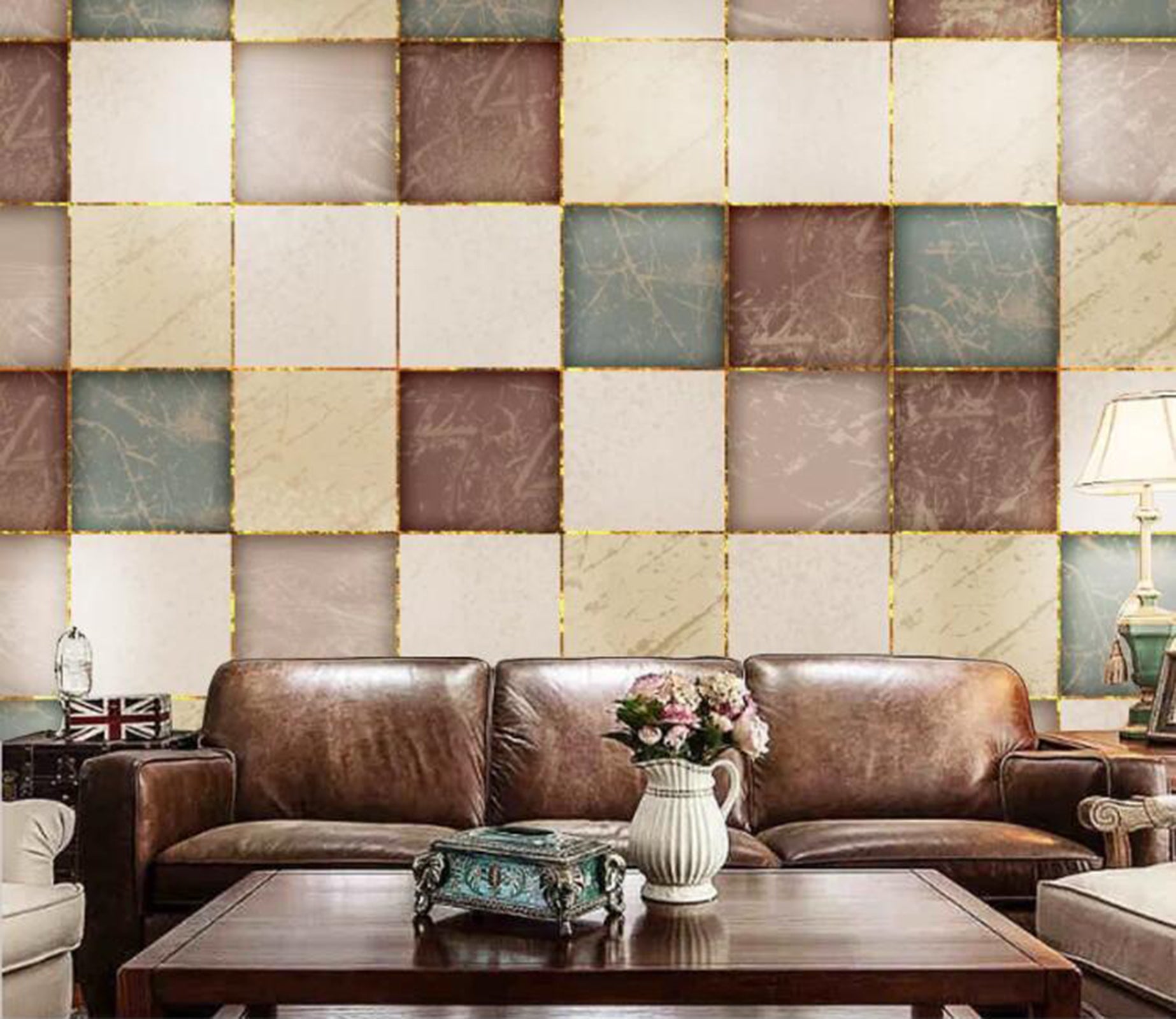 3D Colored Square WC02 Wall Murals Wallpaper AJ Wallpaper 2 