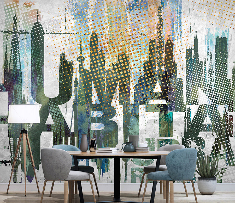 3D Cactus Letter WG048 Wall Murals