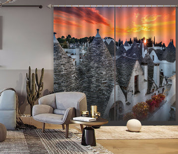 3D Cold City 171 Marco Carmassi Curtain Curtains Drapes