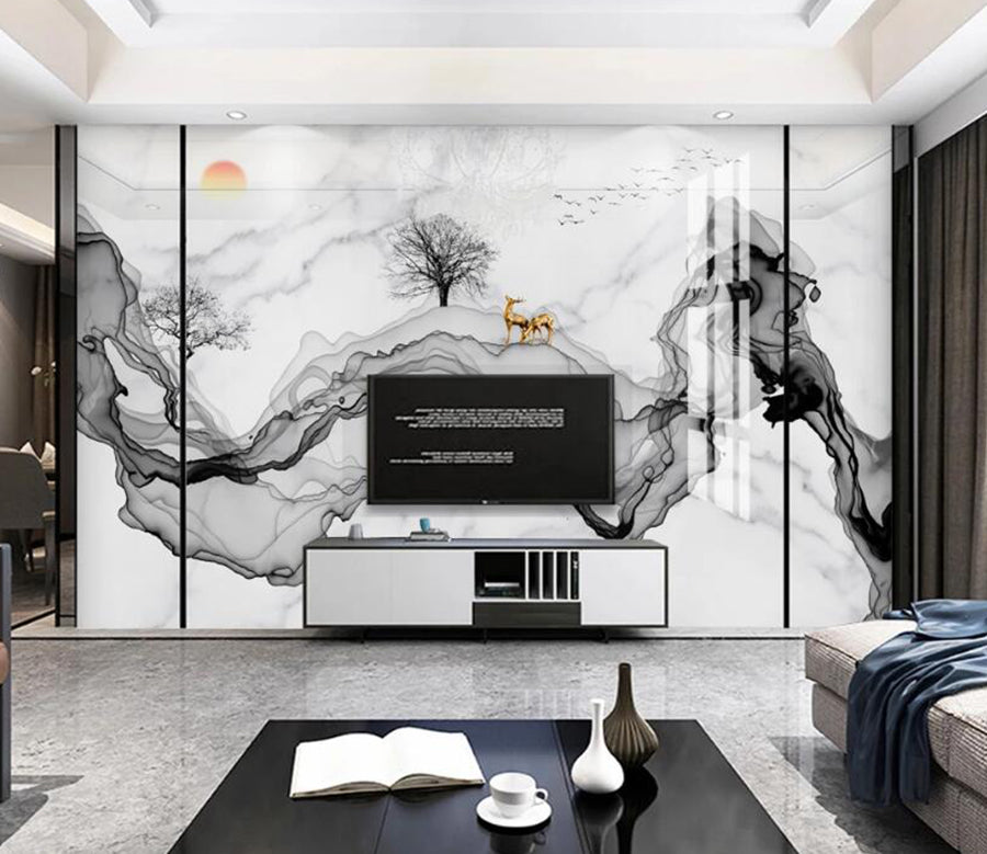 3D Rich Ink Ribbon 749 Wall Murals