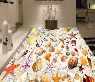 3D Beach Arrangement 587 Floor Mural  Wallpaper Murals Rug & Mat Print Epoxy waterproof bath floor