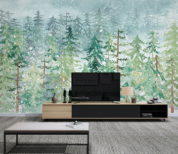 3D Green Woods WG035 Wall Murals