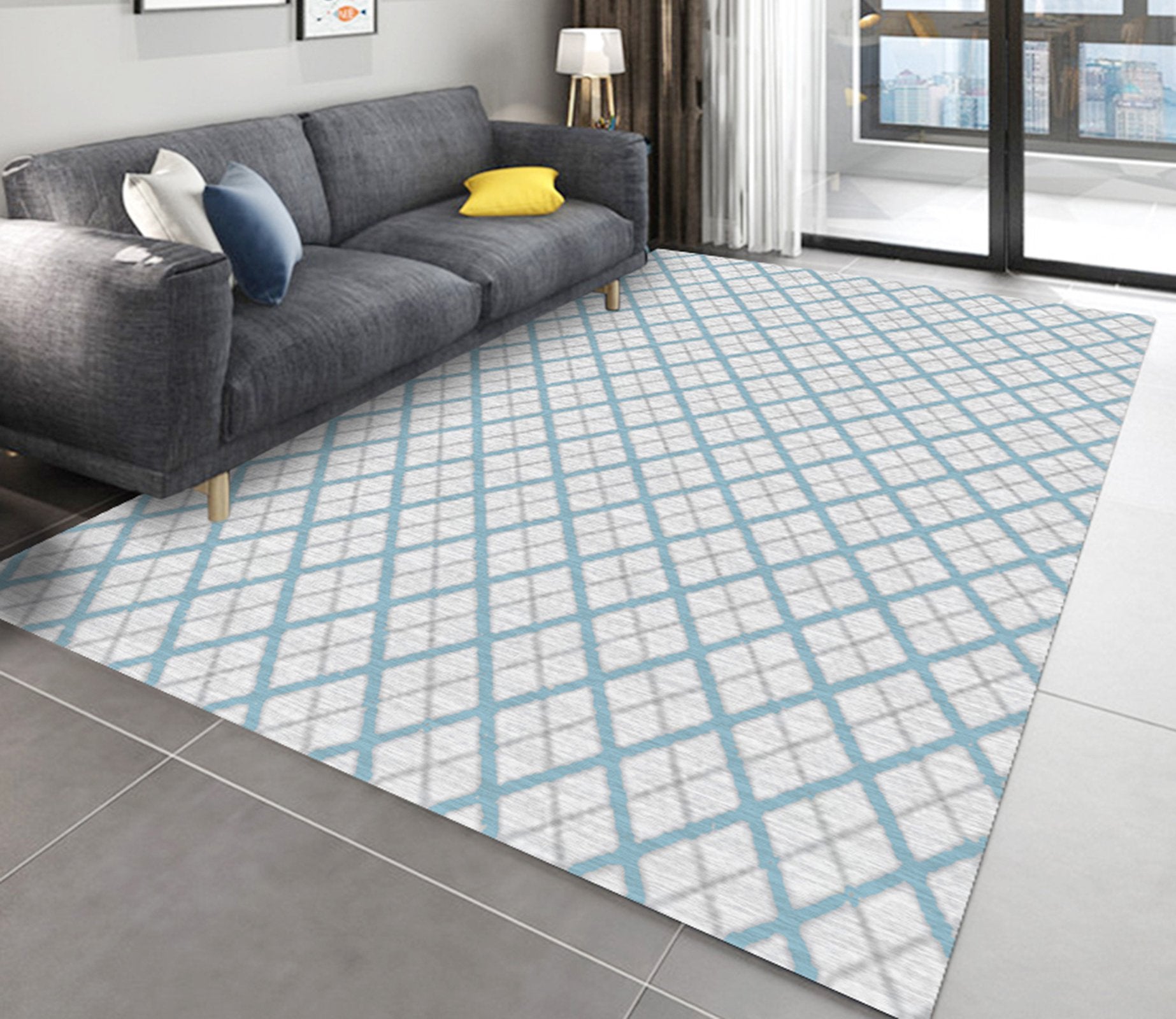 3D Color Pattern WG269 Non Slip Rug Mat Mat AJ Creativity Home 