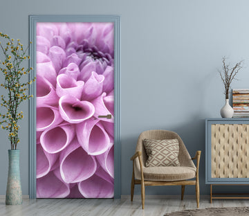 3D Purple Flowers 5053 Assaf Frank Door Mural