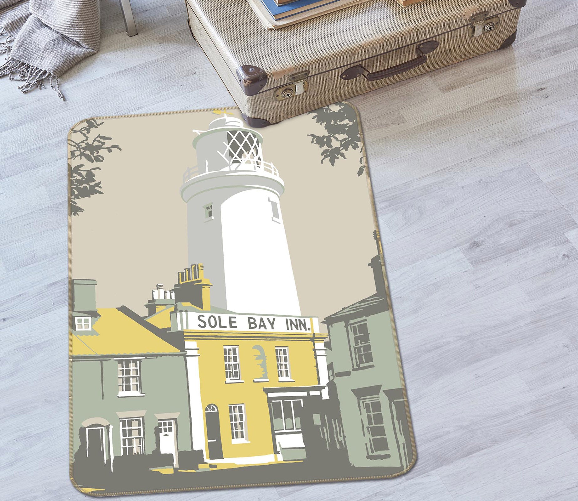 3D Sole Bay Inn 1144 Steve Read Rug Non Slip Rug Mat