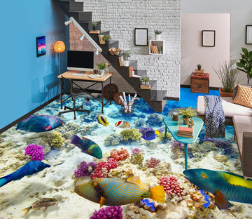 3D Magical Ocean World 1395 Floor Mural  Wallpaper Murals Self-Adhesive Removable Print Epoxy