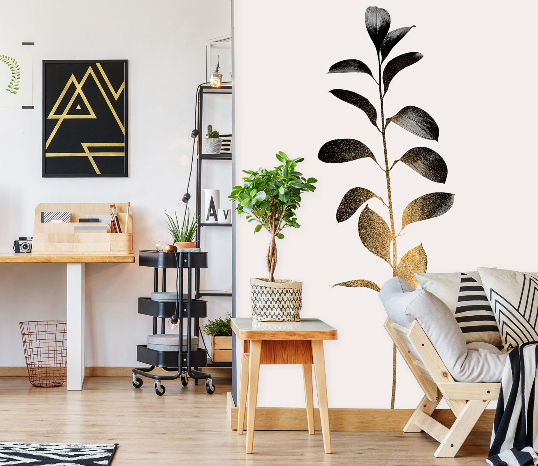 3D Cute Leaves 1484 Boris Draschoff Wall Mural Wall Murals