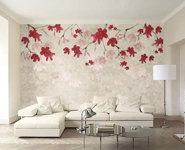 3D Red Plum 080 Wall Murals Wallpaper AJ Wallpaper 2 