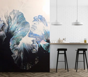 3D Black Light Blue Texture 40038 Valerie Latrice Wall Mural Wall Murals