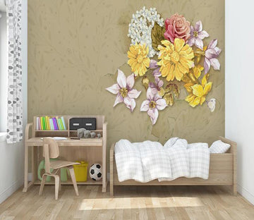 3D Gorgeous Flower Clusters 036 Wall Murals