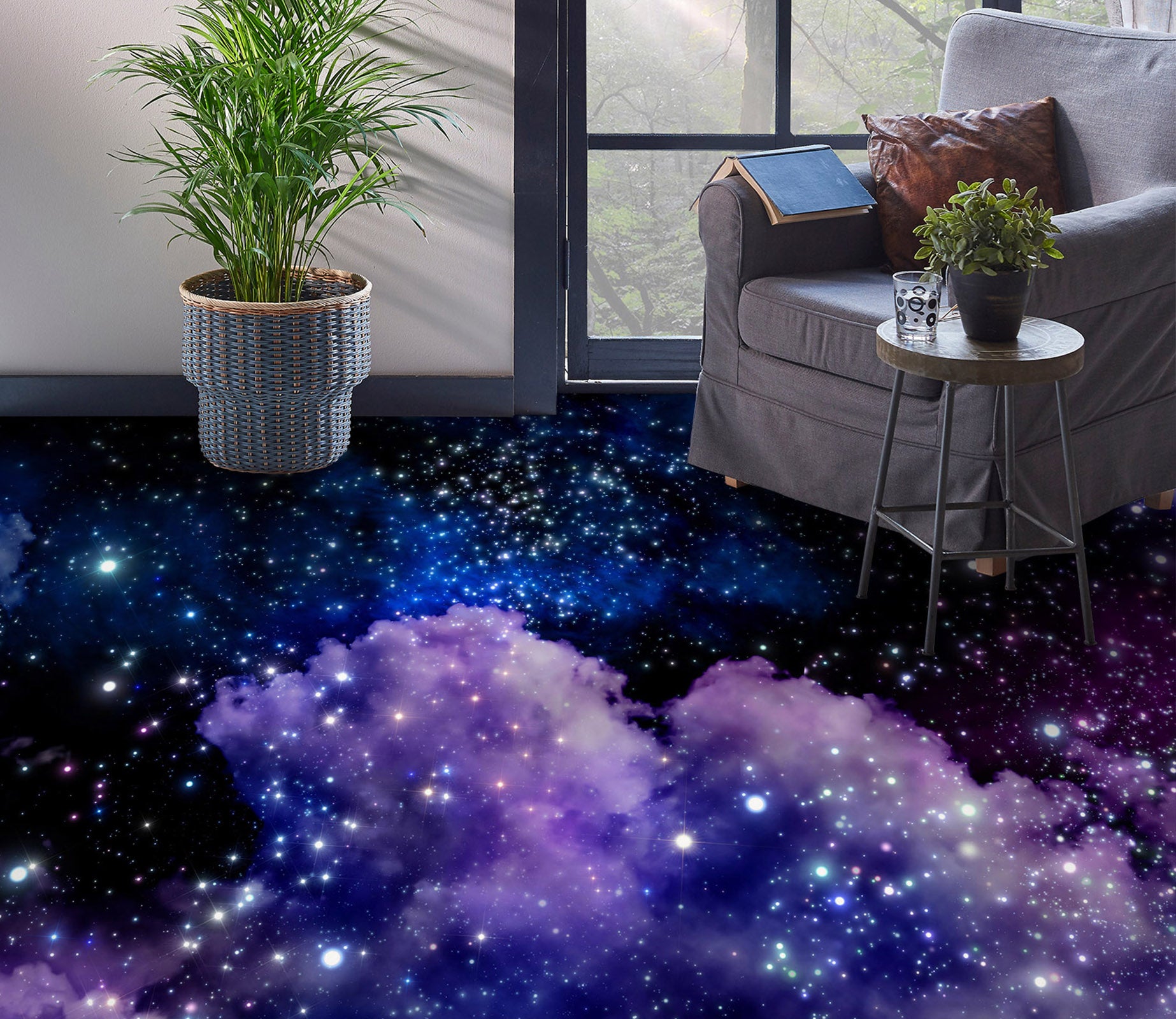 3D Purple Nebula Dream 310 Floor Mural  Wallpaper Murals Rug & Mat Print Epoxy waterproof bath floor