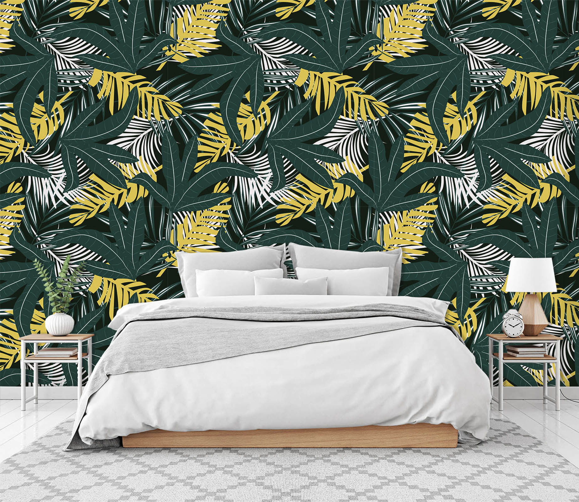 3D Plant Green Leaf 57 Wall Murals