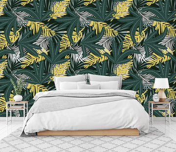 3D Plant Green Leaf 57 Wall Murals