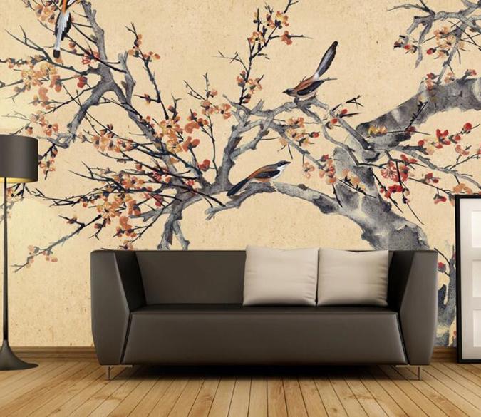 3D Tree Branch 173 Wall Murals Wallpaper AJ Wallpaper 2 