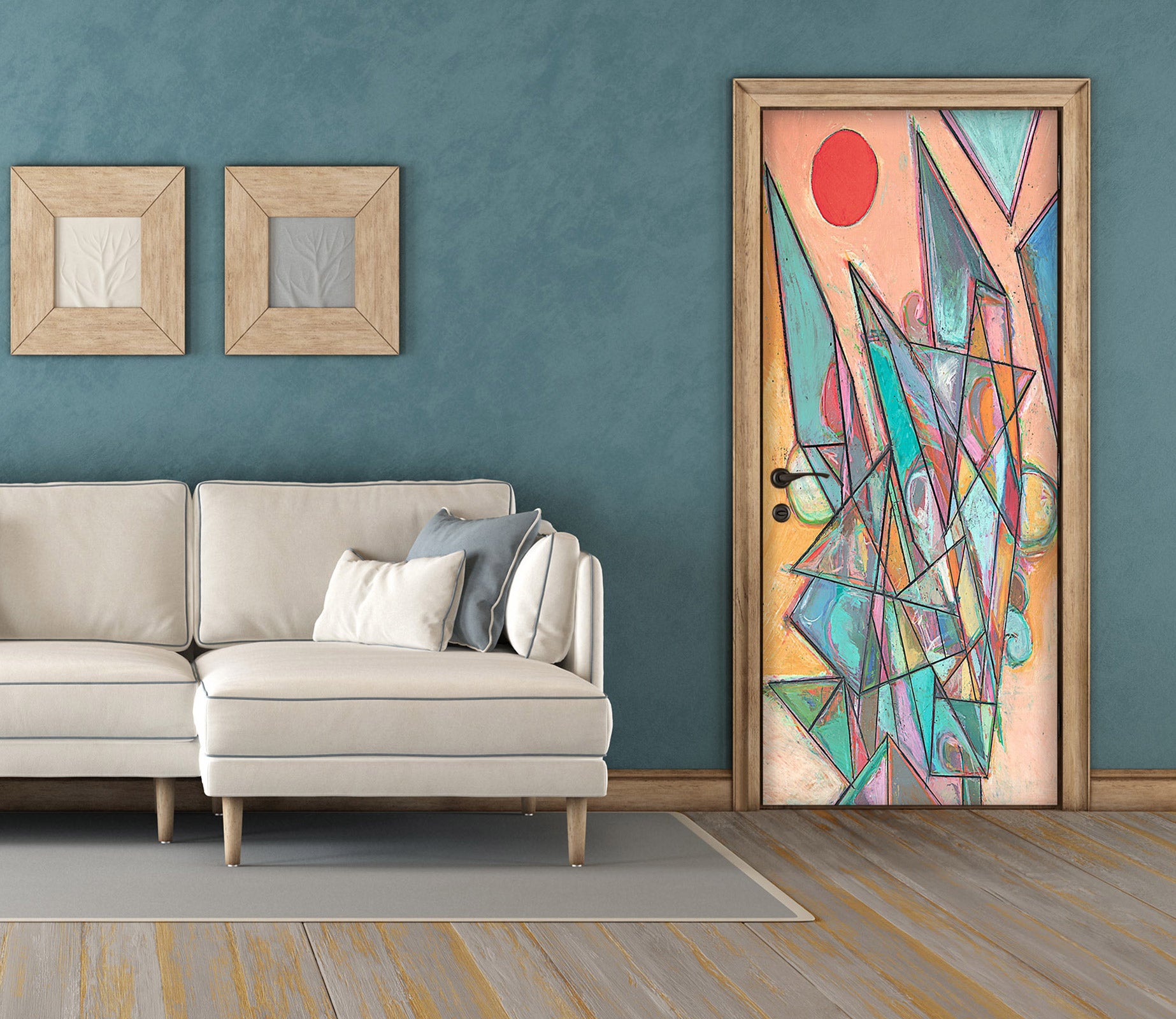 3D Irregular Triangle Texture 10129 Allan P. Friedlander Door Mural