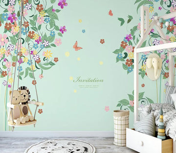 3D Colored Flowers WC54 Wall Murals Wallpaper AJ Wallpaper 2 