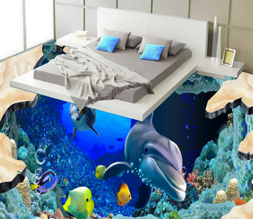 3D Soothing Seabed 603 Floor Mural  Wallpaper Murals Rug & Mat Print Epoxy waterproof bath floor