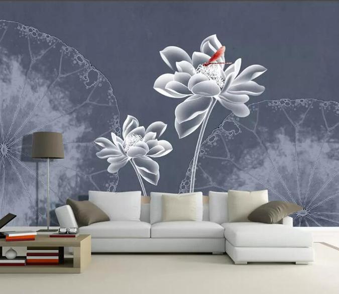 3D Lotus 272 Wall Murals Wallpaper AJ Wallpaper 2 