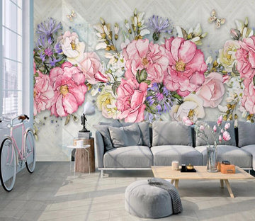 3D Gorgeous Flowers 462 Wall Murals