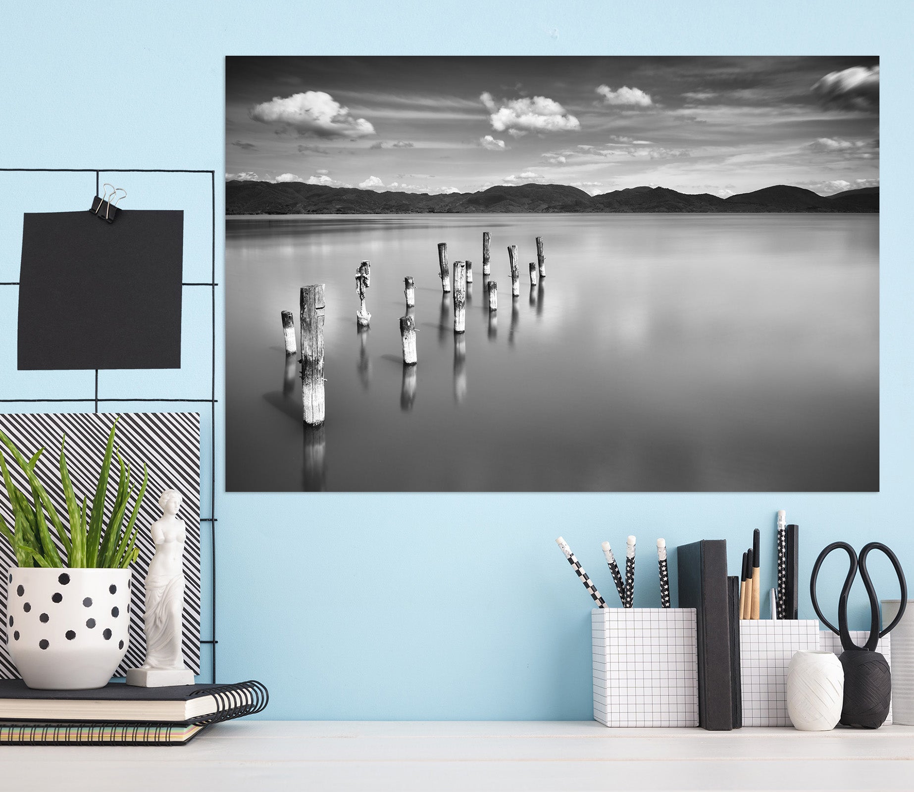 3D Grey Lake 111 Marco Carmassi Wall Sticker