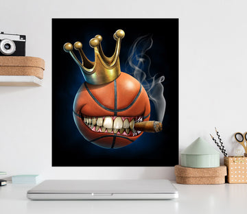 3D Crown Teeth Basketball 5107 Tom Wood Wall Sticker