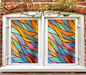 3D Color Streamers 362 Window Film Print Sticker Cling Stained Glass UV Block