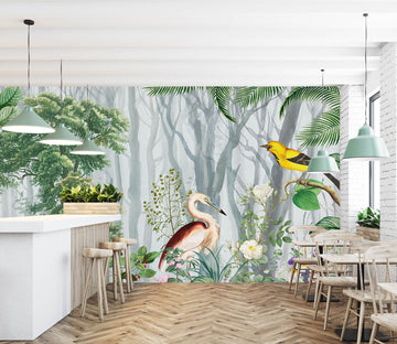 3D Cherry Bird 1550 Wall Murals