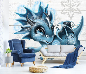 3D Snow Dragon 8426 Sheena Pike Wall Mural Wall Murals