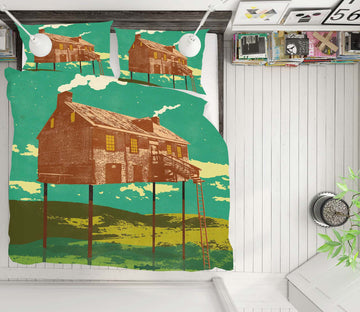 3D House Cooking Smoke 2112 Showdeer Bedding Bed Pillowcases Quilt