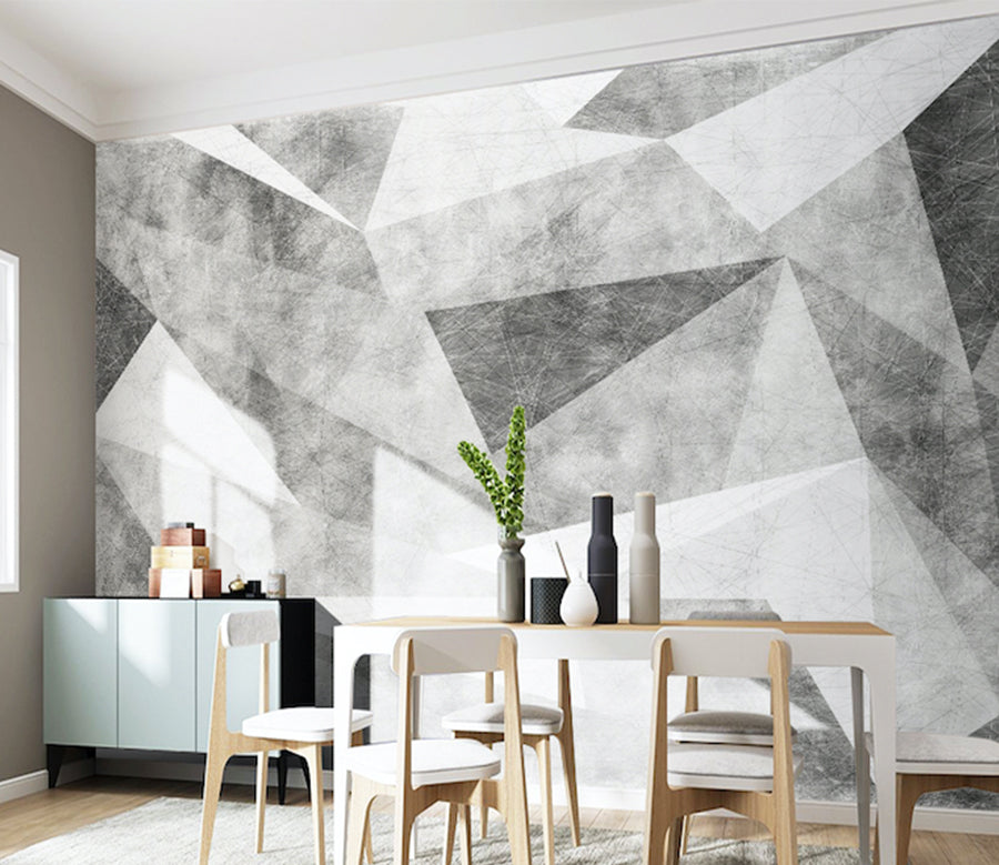 3D Triangle Geometry WG074 Wall Murals