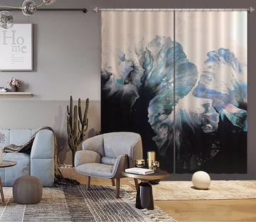 3D Blue Black Texture 8149 Valerie Latrice Curtain Curtains Drapes