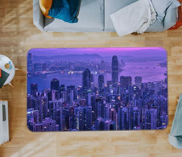 3D Hazy City 1177 Marco Carmassi Rug Non Slip Rug Mat