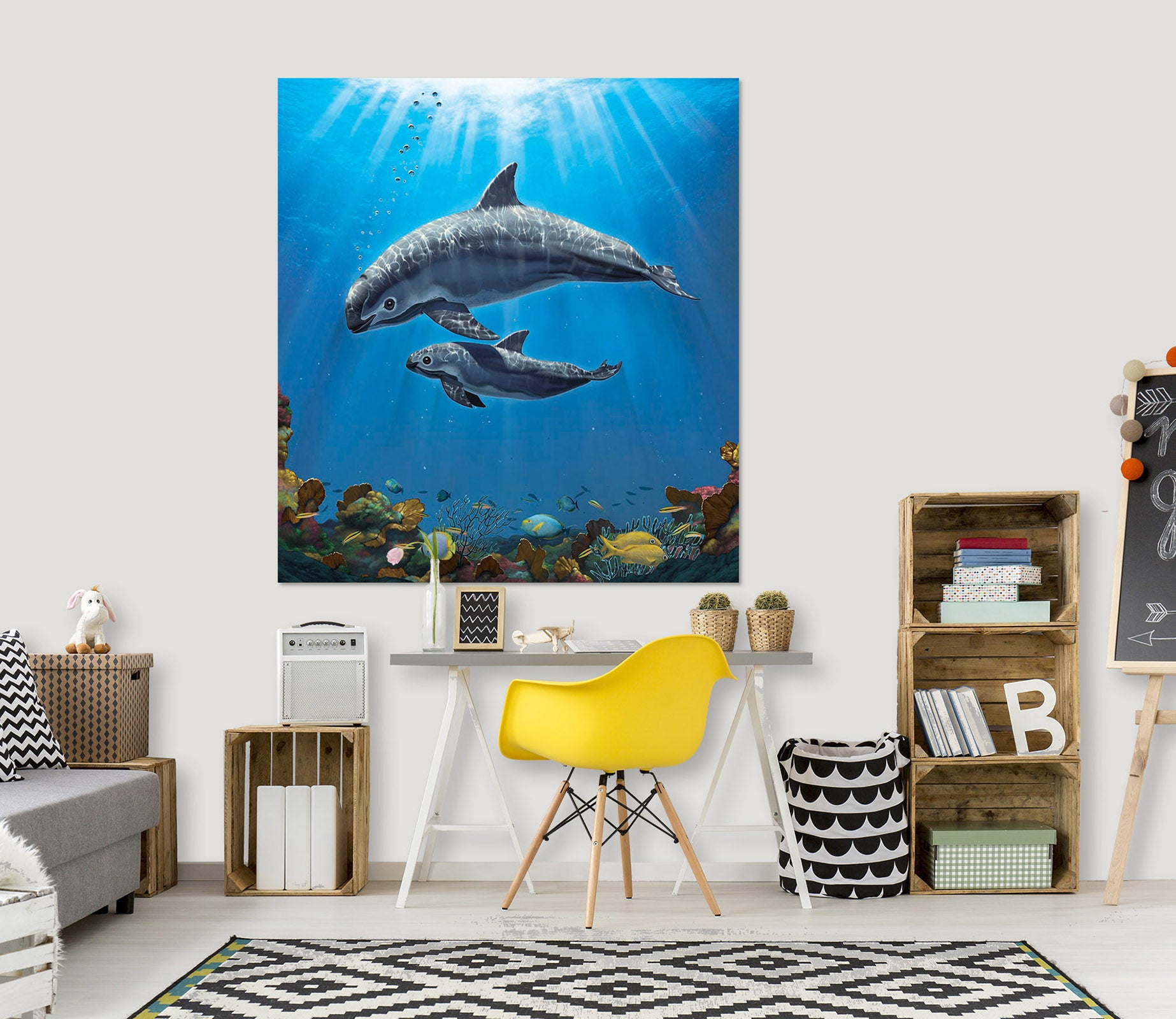 3D Vaquita Critically Endangered 090 Vincent Hie Wall Sticker