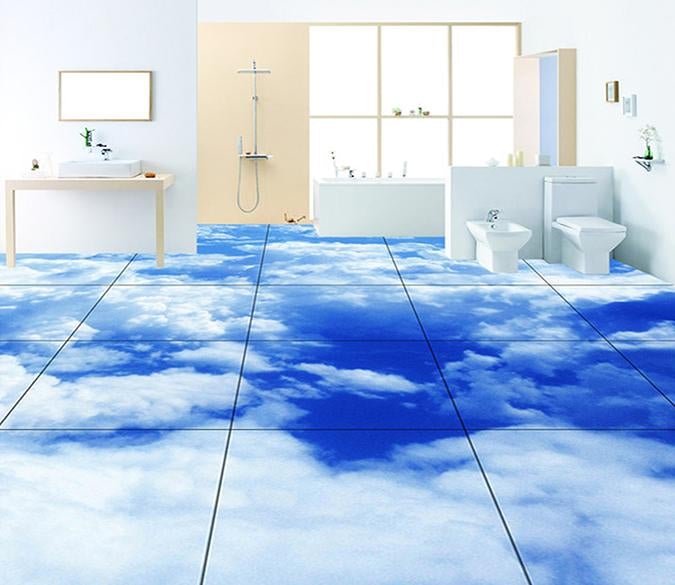 3D Blue Sky WG022 Floor Mural Wallpaper AJ Wallpaper 2 