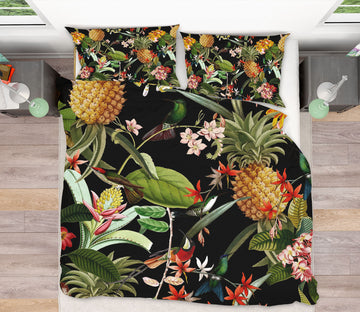 3D Pineapple Bird 160 Uta Naumann Bedding Bed Pillowcases Quilt
