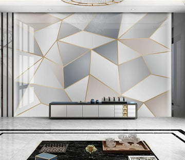 3D Three-color Stitching 187 Wall Murals