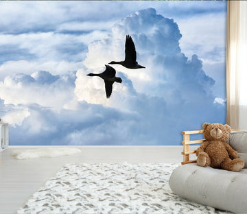 3D Cloud Geese 153 Wall Murals