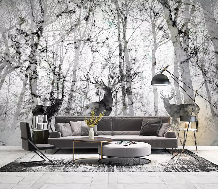 3D Black Forest Fawn WC702 Wall Murals