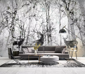 3D Black Forest Fawn WC702 Wall Murals