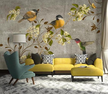 3D Birds And Flowers 432 Wall Murals Wallpaper AJ Wallpaper 2 