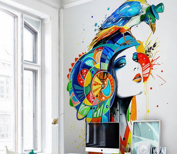 3D Color Lady Avatar 544 Wall Murals Wallpaper AJ Wallpaper 2 