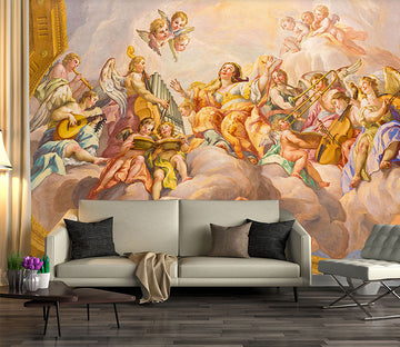 3D Angel Party 1589 Wall Murals