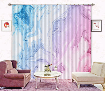 3D Red Gradient Turbulence 18 Curtains Drapes Curtains AJ Creativity Home 