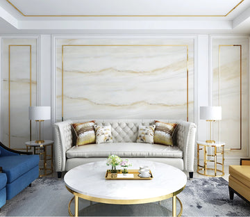 3D Yellow Line WC2046 Wall Murals