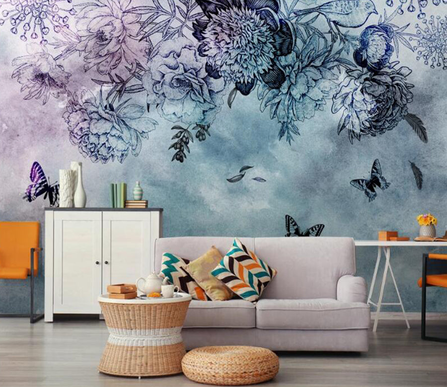 3D Dream Flower 153 Wall Murals