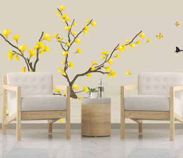 3D Yellow Flowers 2194 Wall Murals